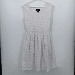 Ronni Nicole White Lace Sleeveless Dress Women’s Size 10